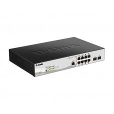 Коммутатор D-Link DGS-1210-10P/ME/B1A 8x1Гбит/с 2SFP 8PoE управляемый