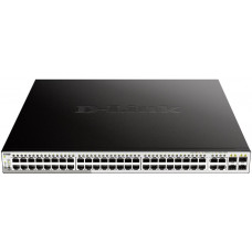 Коммутатор D-Link DGS-1210-52MP/FL1A (L2) 52x1Гбит/с 4xКомбо(1000BASE-T/SFP) 48PoE+ 370W управляемый