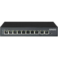 Коммутатор Osnovo SW-21000/A(120W) (L2) 8PoE 120W неуправляемый