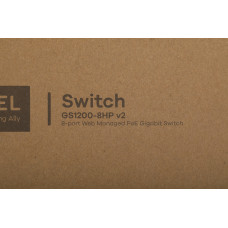 Коммутатор Zyxel GS1200-8HPV2-EU0101F (L2) 8x1Гбит/с 4PoE+ 60W управляемый
