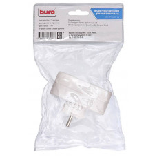 Сетевой разветвитель Buro BU-PS2G-W (2 розетки) белый (пакет ПЭ)
