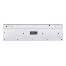 Клавиатура Оклик 420MRL белый USB slim Multimedia LED