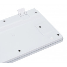 Клавиатура Оклик 420MRL белый USB slim Multimedia LED