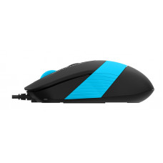 Мышь A4Tech Fstyler FM10 черный/синий оптическая (1600dpi) USB (4but)