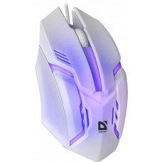 Мышь Defender Cyber MB-560L белый оптическая (1200dpi) USB для ноутбука (2but)