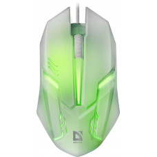Мышь Defender Cyber MB-560L белый оптическая (1200dpi) USB для ноутбука (2but)