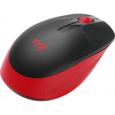 Мышь Logitech M190 красный/черный оптическая (1000dpi) беспроводная USB (2but)