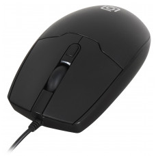 Мышь Оклик 147M черный оптическая (1600dpi) USB (4but)