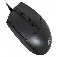 Мышь Оклик 147M черный оптическая (1600dpi) USB (4but)
