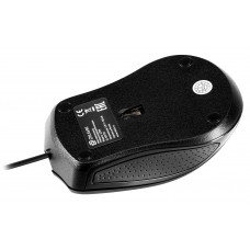 Мышь Оклик 225M черный оптическая (1000dpi) USB (3but)