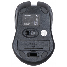 Мышь Оклик 545MW черный/серый оптическая (1600dpi) беспроводная USB для ноутбука (4but)