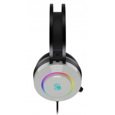 Наушники с микрофоном A4Tech Bloody G521 белый/черный 2.3м мониторные USB оголовье (G521 (WHITE))