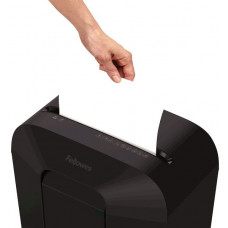 Шредер Fellowes PowerShred LX50 черный (секр.P-4) перекрестный 9лист. 17лтр. скрепки скобы пл.карты