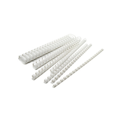 Пружины для переплета пластиковые Silwerhof d=28мм 211-240лист A4 белый (50шт)