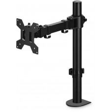 Кронштейн для мониторов ЖК Buro BU-M051-M черный 17"-32" макс.8кг крепление к столешнице поворот и наклон