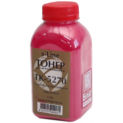 Тонер Kyocera ECOSYS P6230 банка 110г TK-5270 Magenta БУЛАТ s-Line