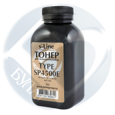Тонер Ricoh SP3600 банка 90г Type SP4500E хим БУЛАТ s-Line