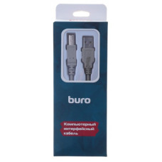 Кабель Buro BHP RET USB_BM18 USB A(m) USB B(m) 1.8м серый блистер