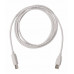 Кабель Buro Reversible USB A(m) USB B(m) 1.8м серый плоский