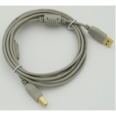 Кабель USB A(m) USB B(m) 3м феррит.кольца серый