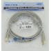 Кабель USB A(m) USB B(m) 3м феррит.кольца серый