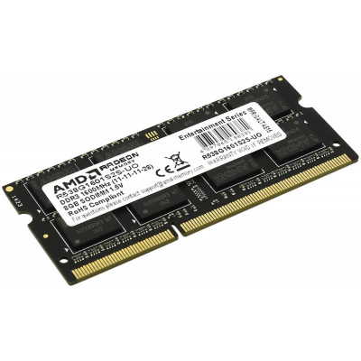 Память DDR3 8Gb 1600MHz AMD R538G1601S2S-U OEM PC3-12800 CL11 SO-DIMM 204-pin 1.5В