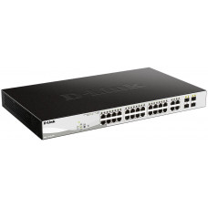 Коммутатор D-Link DGS-1210-28P/FL1A 28x1Гбит/с 4xКомбо(1000BASE-T/SFP) 24PoE 193W управляемый
