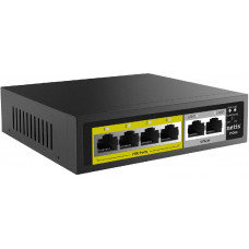 Коммутатор Netis P106C 6x100Мбит/с 4PoE+ 60W неуправляемый