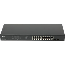 Коммутатор TP-Link TL-SG1218MP (L2) 18x1Гбит/с 2xКомбо(1000BASE-T/SFP) 16PoE+ 250W неуправляемый