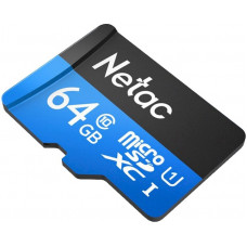 Флеш карта microSDXC 64Gb Class10 Netac NT02P500STN-064G-S P500 w/o adapter