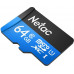 Флеш карта microSDXC 64Gb Class10 Netac NT02P500STN-064G-S P500 w/o adapter