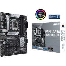Материнская плата Asus PRIME B660-PLUS D4 Soc-1700 Intel B660 4xDDR4 ATX AC`97 8ch(7.1) 2.5Gg RAID+HDMI+DP