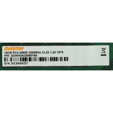 Память DDR4 16Gb 3200MHz Digma DGMAD43200016S RTL PC4-25600 CL22 DIMM 288-pin 1.2В single rank