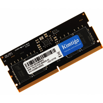 Память DDR5 8Gb 4800MHz Kimtigo KMLS8G4664800 RTL PC4-21300 CL19 SO-DIMM 260-pin 1.2В single rank