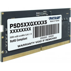 Память DDR5 8Gb 4800MHz Patriot PSD58G480041S RTL PC5-38400 CL40 SO-DIMM 260-pin 1.1В single rank