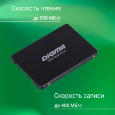 Накопитель SSD Digma SATA III 512Gb DGSR2512GP13T Run P1 2.5"