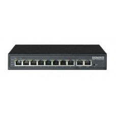 Коммутатор Osnovo SW-21000(120W) (L2) 10x100Мбит/с 8PoE 120W неуправляемый