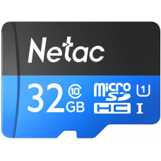 Флеш карта microSDHC 32Gb Class10 Netac NT02P500STN-032G-R P500 + adapter