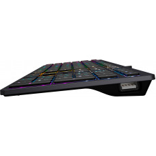 Клавиатура A4Tech Fstyler FX60H серый USB slim Multimedia LED