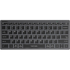 Клавиатура A4Tech Fstyler FX61 серый/белый USB slim Multimedia LED