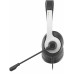 Наушники с микрофоном A4Tech Fstyler FH100U белый/черный 2м накладные USB оголовье (FH100U)