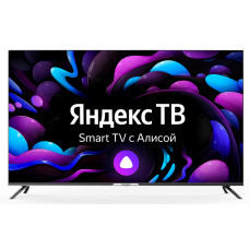 Телевизор LED Hyundai 65" H-LED65BU7003 Яндекс.ТВ Frameless черный 4K Ultra HD 60Hz DVB-T DVB-T2 DVB-C DVB-S DVB-S2 USB WiFi Smart TV