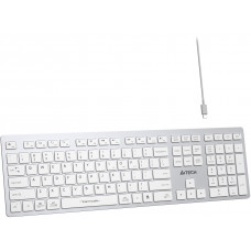 Клавиатура A4Tech Fstyler FBX50C белый USB беспроводная BT/Radio slim Multimedia (FBX50C WHITE)