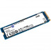 Твердотельный накопитель Kingston SSD NV2, 250GB, M.2(22x80mm), NVMe, PCIe 4.0 x4, 3D TLC, R/W 3000/1300MB/s, TBW 80, DWPD 0.3 (3 года)
