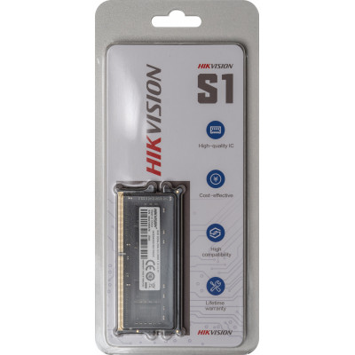 Память DDR4 8Gb 2666MHz Hikvision HKED4082CBA1D0ZA1/8G RTL PC4-21300 CL19 SO-DIMM 260-pin 1.2В