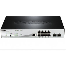 Коммутатор D-Link DGS-1210-10P/ME/A1A 8x1Гбит/с 2SFP 8PoE управляемый
