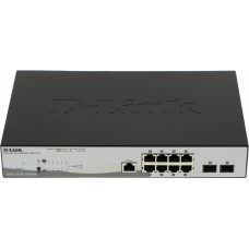 Коммутатор D-Link DGS-1210-10P/ME/A1A 8x1Гбит/с 2SFP 8PoE управляемый
