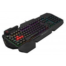 Клавиатура A4Tech Bloody B310N черный USB Multimedia for gamer LED (подставка для запястий) (B310N)