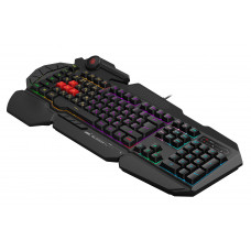 Клавиатура A4Tech Bloody B310N черный USB Multimedia for gamer LED (подставка для запястий) (B310N)