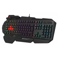 Клавиатура A4Tech Bloody B310N черный USB Multimedia for gamer LED (подставка для запястий) (B310N)